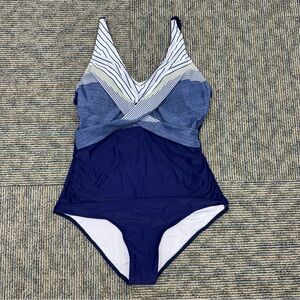 Women's Striped One Piece Swimsuit